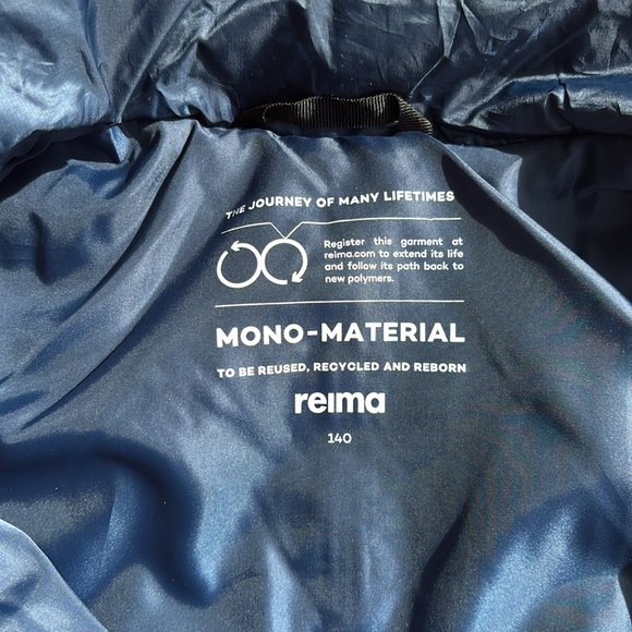NWT Reima size 10 Boys blue puffy jacket - Picture 2 of 5